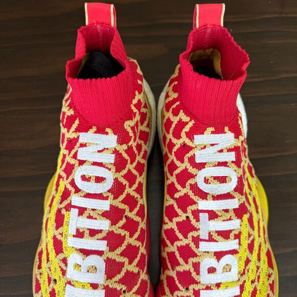 Adidas Pharrell x Crazy BYW CNY Sneakers AMBITION Red Yellow Men\'s 13 main image 4